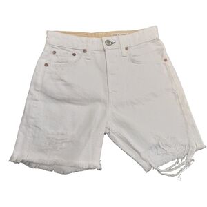 Rag & Bone Maya High Rise Distressed White Denim Jeans- size 23 waist